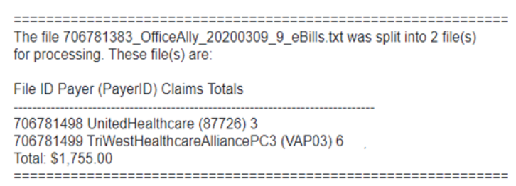 Electronic Claim Submission with Office Ally