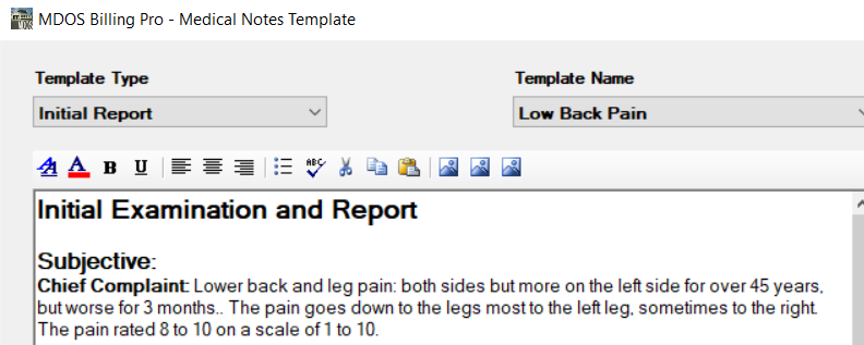 Word Medical Notes Template