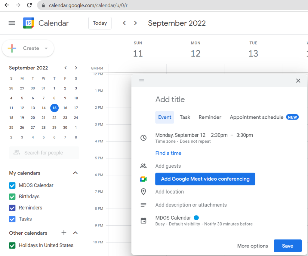 Google Calendar