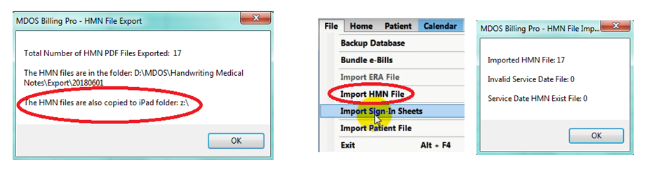 Handwriting Notes Export and Import