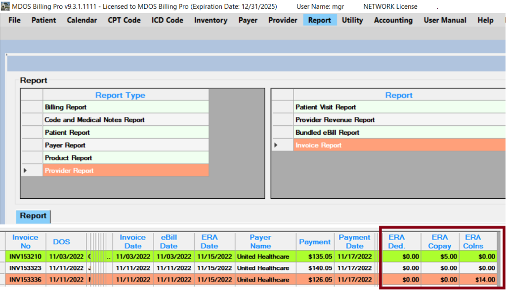 ERA Deductible, Copayment, and Coinsurance